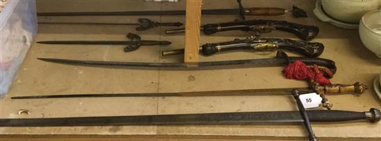 Collection of swords & daggers